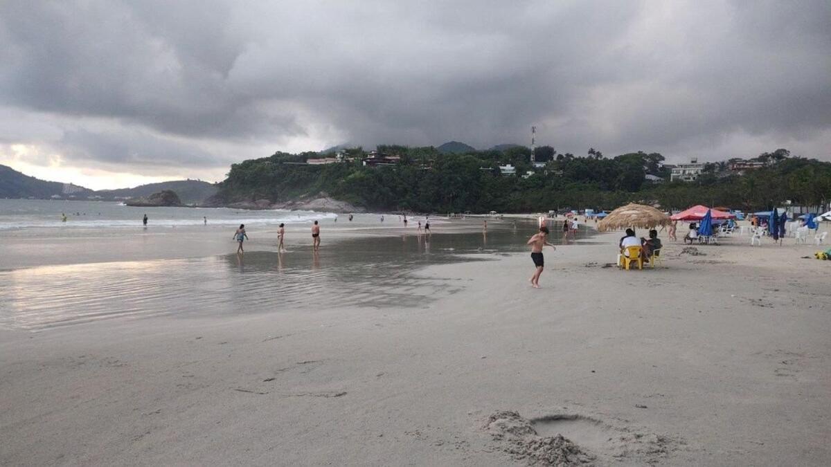 Apartamento Com Ar Cond. Na Praia Grande Ubatuba Kültér fotó