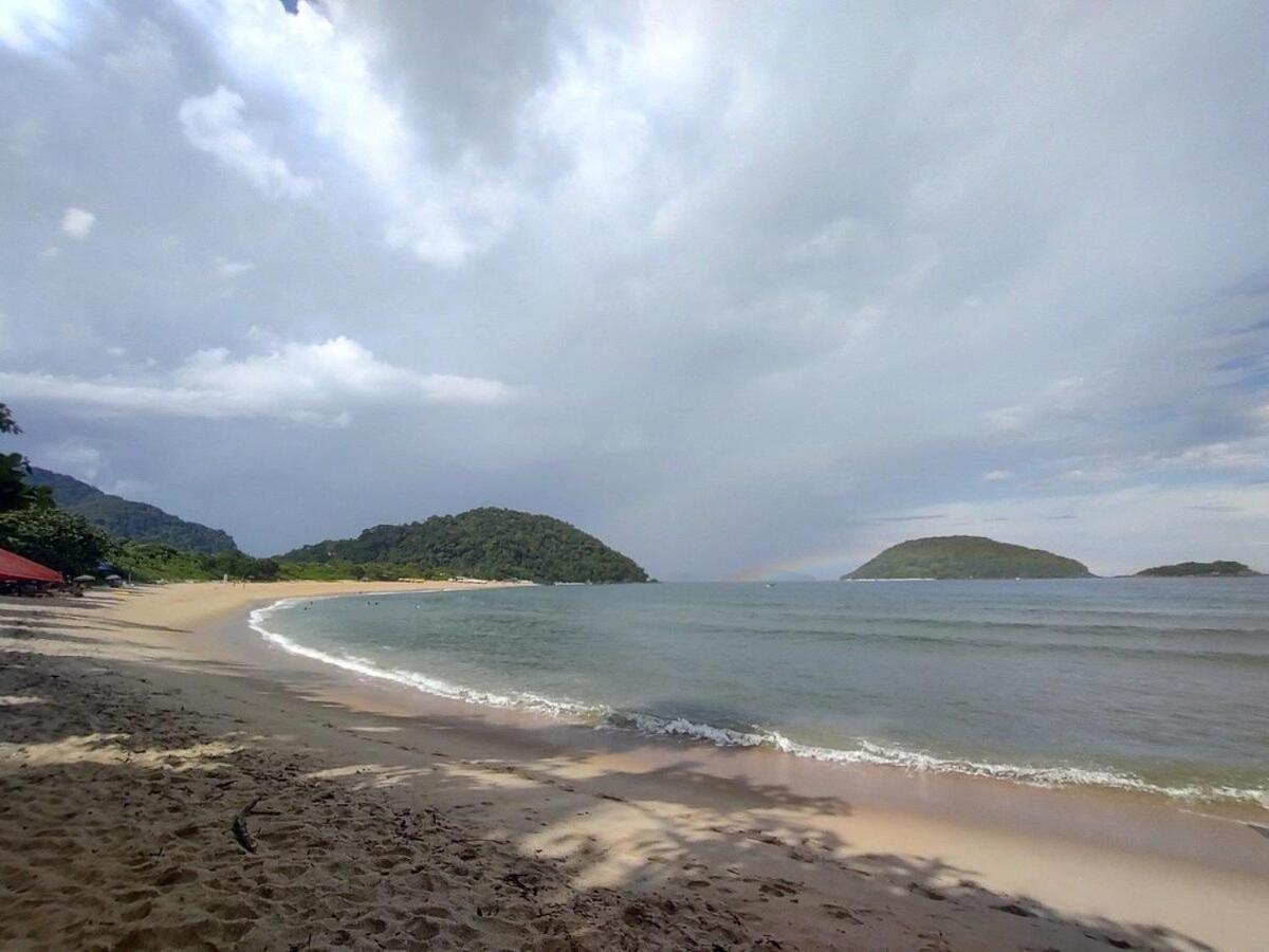 Apartamento Com Ar Cond. Na Praia Grande Ubatuba Kültér fotó